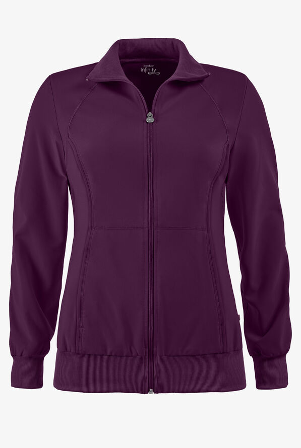Chaqueta médica abrigada Cherokee Infinity con 2 bolsillos para mujer - Eggplant - 1