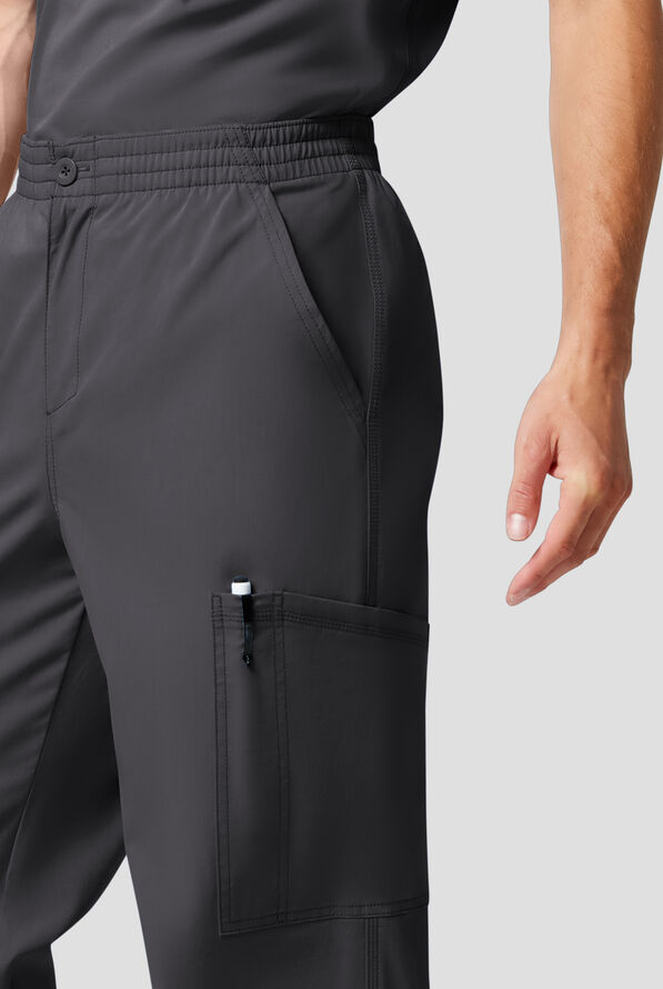 Dickies Forge Men's 6-Pocket Straight Leg Cargo Scrub Pants - Pewter - 3