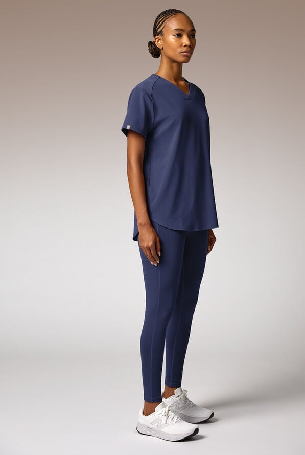 Blusa m&eacute;dica Hypothesis STRETCH estilo t&uacute;nica con 2 bolsillos para mujer - Navy - 4