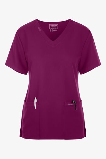 Blusa m&eacute;dica Cherokee Workwear Originals Ultra con cuello en V y 2 bolsillos para mujer