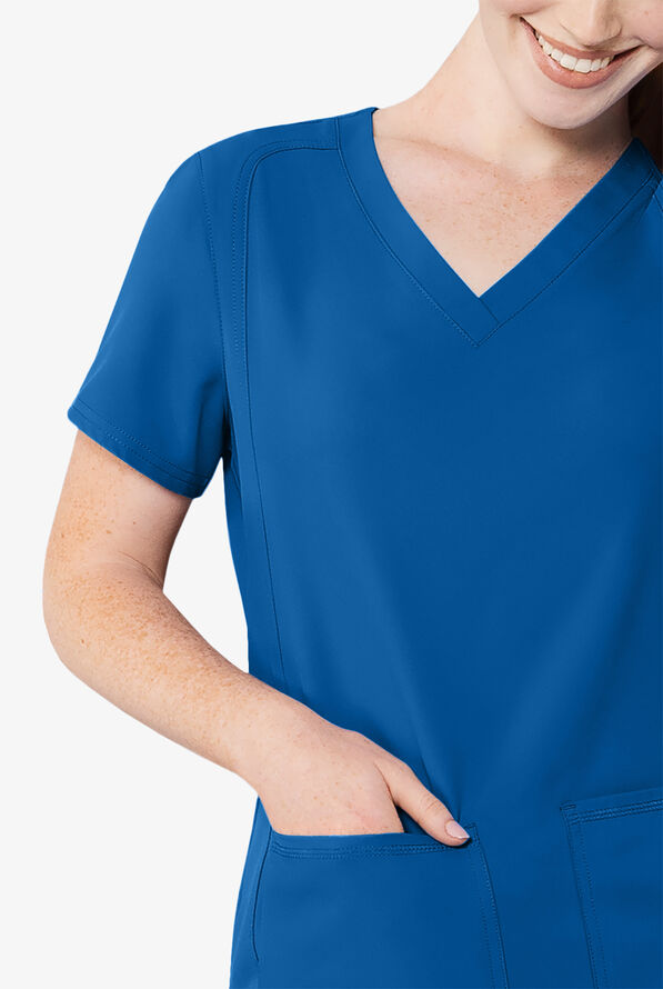 Med Couture Insight Side Pocket VNeck Scrub Top, Medical Scrubs
