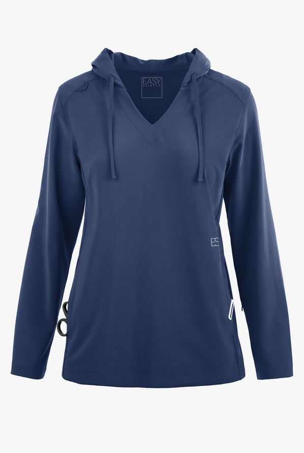 Sudadera médica Easy STRETCH con capucha y 4 bolsillos para mujer - Navy - 1
