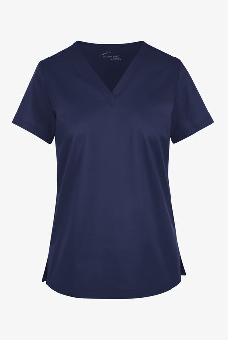 Butter-Soft STRETCH Women's V-Neck Tuck In Top