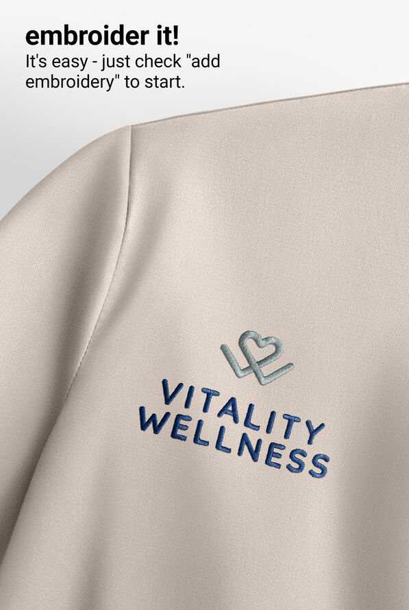 Blusa m&eacute;dica koi Solis Sari STRETCH con cuello en V y 4 bolsillos para mujer - Bone - 5