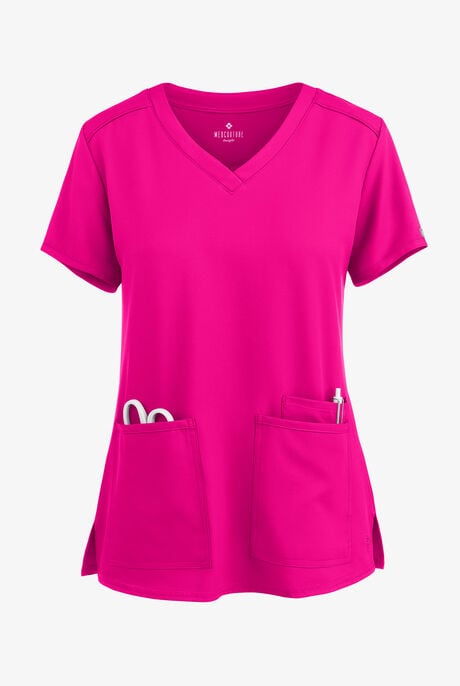 Med Couture Insight Women's 3-Pocket V-Neck Scrub Top