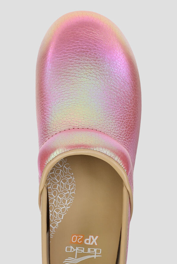 Dansko Women's XP 2.0 Pink Iridescent Leather Nursing Clogs - null - 2