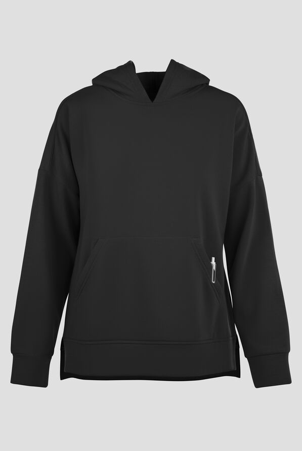 Sudadera m&eacute;dica Wink Unwind STRETCH de felpa con capucha y 1 bolsillo para mujer - Black - 1