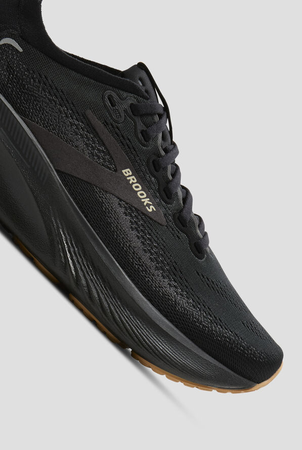 Brooks Women's Adrenaline GTS 25 Black/Biscuit Athletic Lace Up Shoes - null - 3