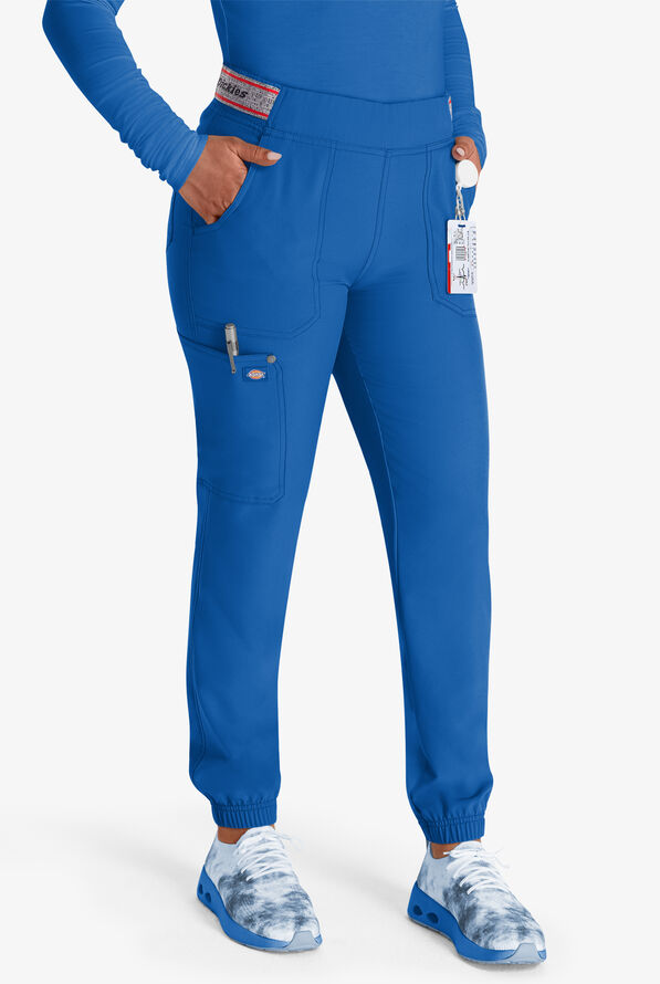 Dickies EDS NXT Women's 5-Pocket Cargo Jogger Scrub Pants - Petite - Royal - 1