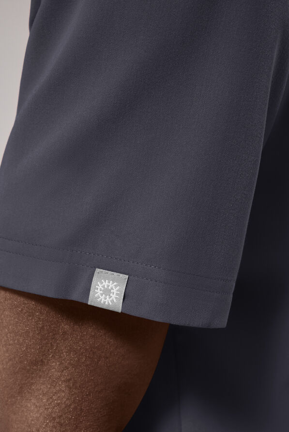 Hypothesis Omni V Men's 1-Pocket Tuck In V-Neck Scrub Top - Pewter - 5