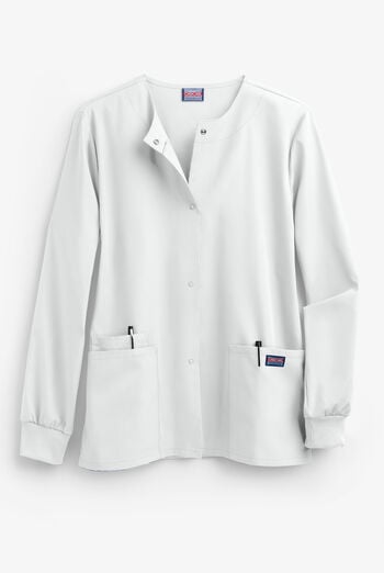 Chaqueta m&eacute;dica abrigada Cherokee Workwear con botones a presi&oacute;n y 3 bolsillos para mujer