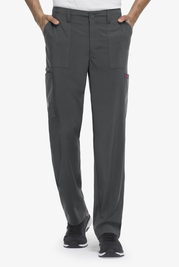 Dickies EDS Essentials Men's 6-Pocket STRETCH Cargo Scrub Pants - Pewter - 1