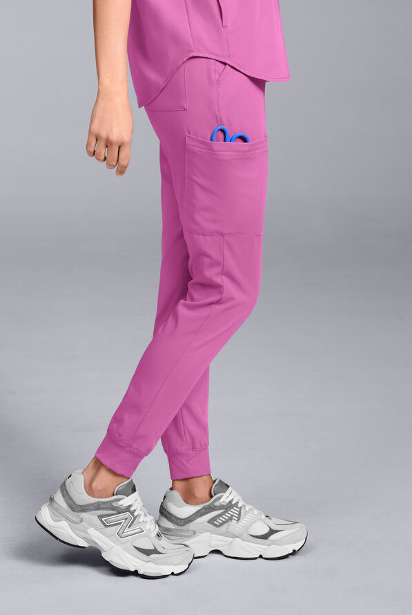 Hypothesis Women's Base 6-Pocket Jogger Scrub Pant - Magneta - 6