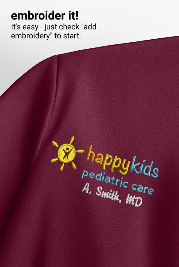 Blusa m&eacute;dica Koi Next Gen Hustle and Hear con cuello en V y 3 bolsillos para mujer - Wine - 5