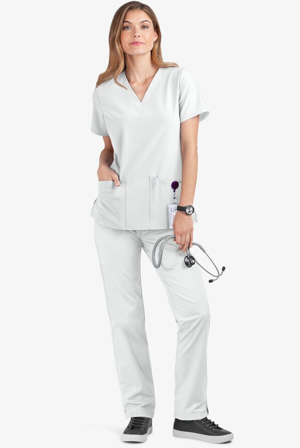 Advantage STRETCH by Butter-Soft Women's Scrub Set - White - 2