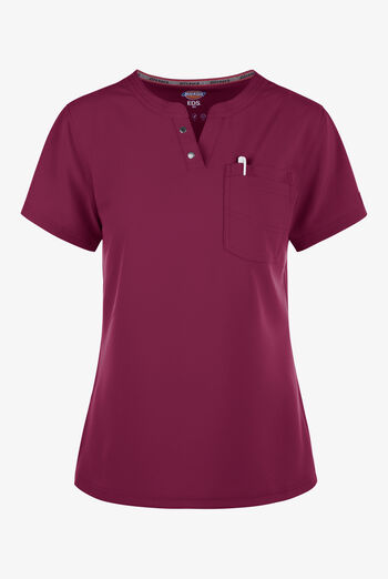 Blusa m&eacute;dica Dickies EDS NXT estilo Henley con 1 bolsillo para mujer