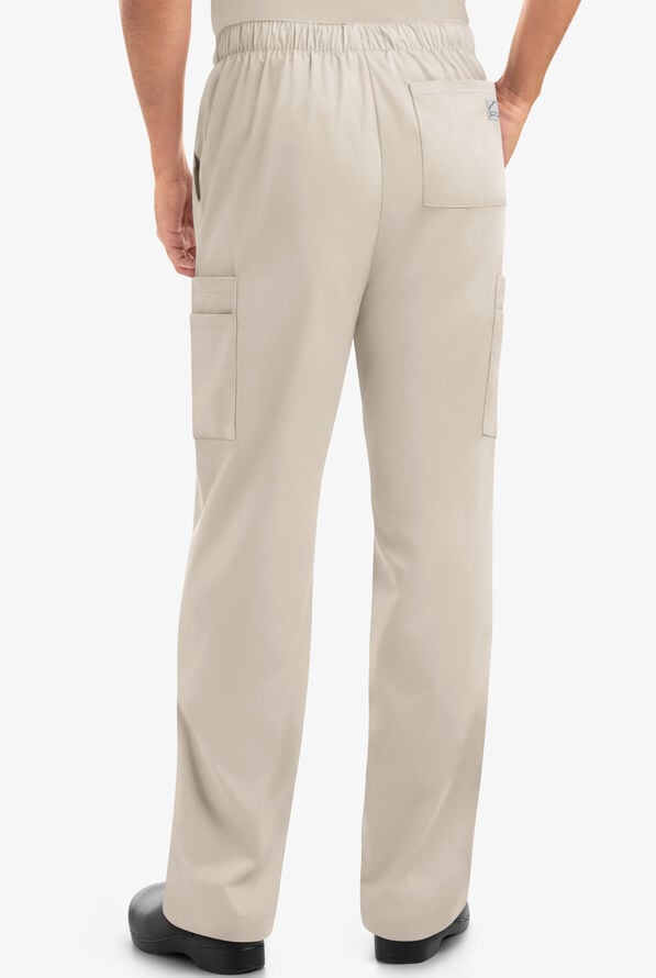 Pantal&oacute;n m&eacute;dico Butter-Soft STRETCH estilo cargo con piernas rectas y 9 bolsillos para hombre - Warm Sand - 3
