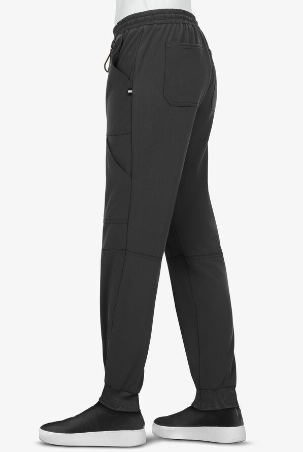 koi Next Gen Good Vibe Women's 7-Pocket STRETCH Jogger Scrub Pants - Black - 2
