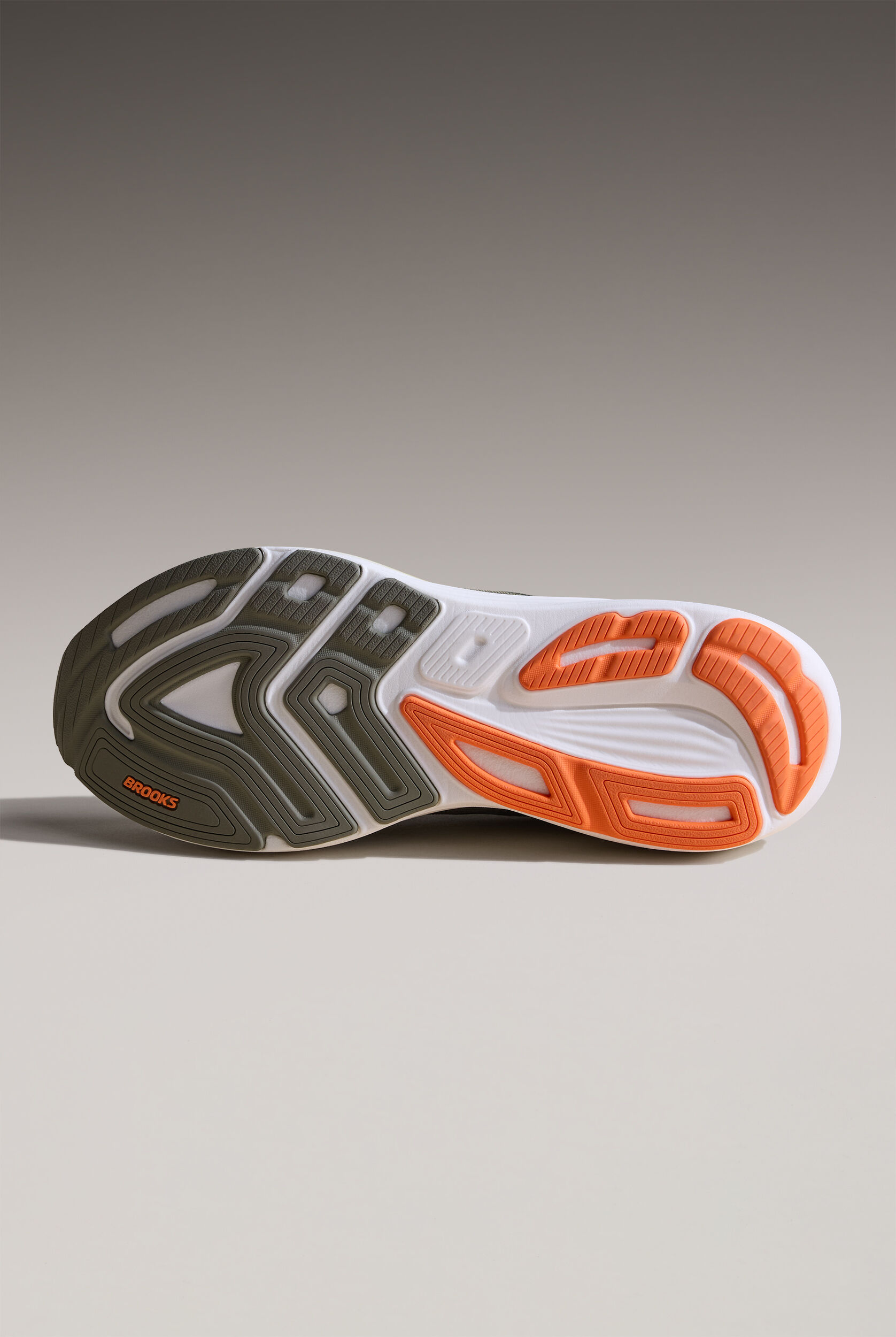 Brooks Men's Revel 8 Olive/Tea/Orange Athletic Lace Up Shoes