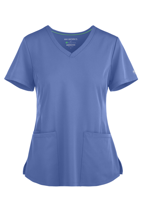 HH Works by Healing Hands Monica Women's 4-Pocket STRETCH V-Neck Scrub Top