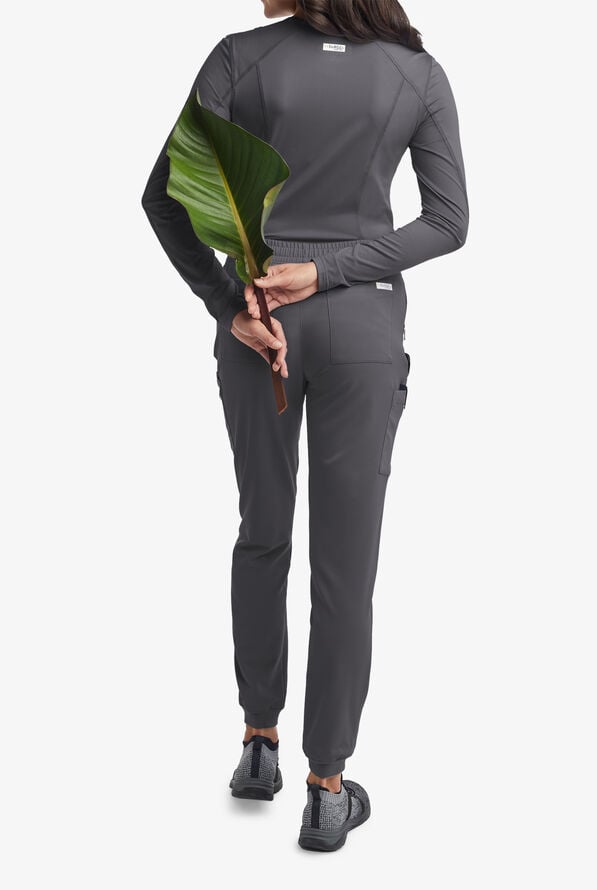 Butter-Soft Women's Cargo 8-Pocket Jogger Scrub Pants **Slightly IRREGULAR**&nbsp; - Pewter - 4