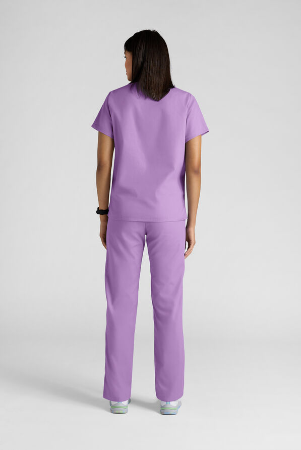 Conjunto de uniforme m&eacute;dico Strictly Scrubs con 4 bolsillos para mujer - Orchid - 5