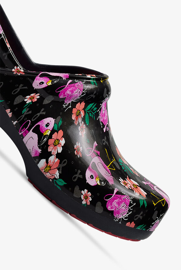 Anywear Women's SR Angel Floral Flamingo Nursing Clogs - null - 3