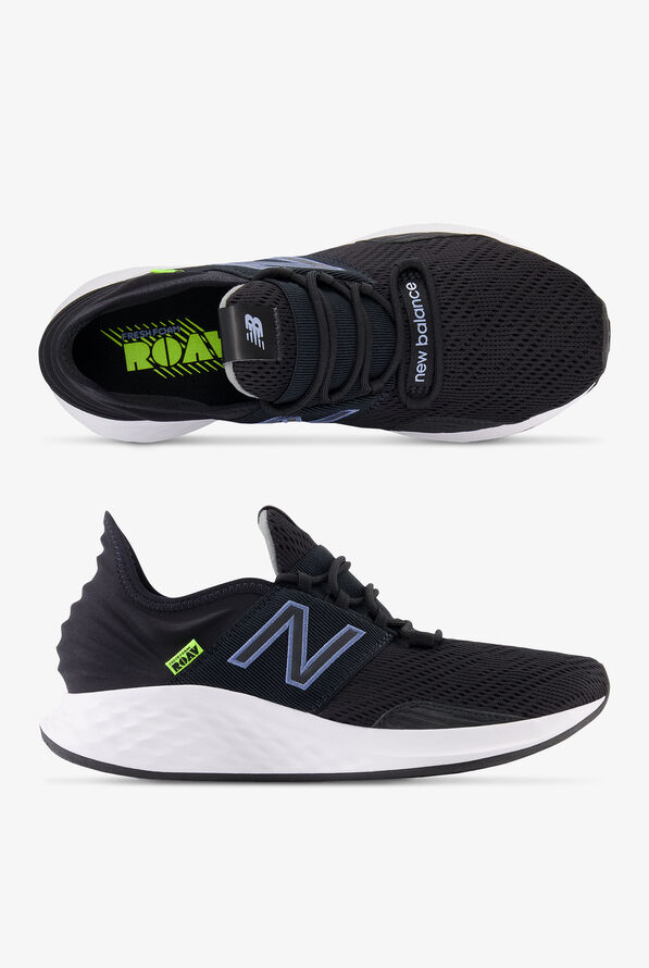 New Balance Men's Roav V1 Black/White Athletic Lace Up Nursing Shoes - null - 1