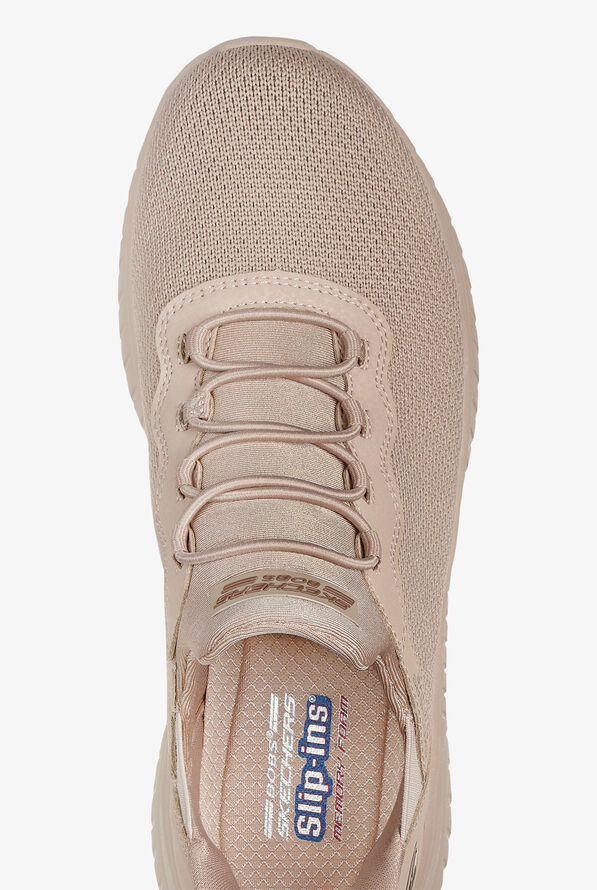 Skechers Bobs Women's SLIP-INS Sport Squad Chaos Tan Athletic Nursing Shoes - null - 2