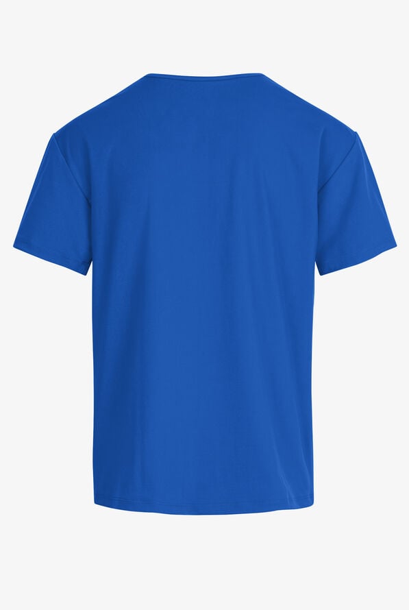 Cherokee Achieve Men's 3-Pocket STRETCH V-Neck Scrub Top - Royal - 2