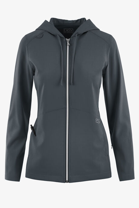 Sudadera médica Easy STRETCH Selena con cremallera y 5 bolsillos para mujer