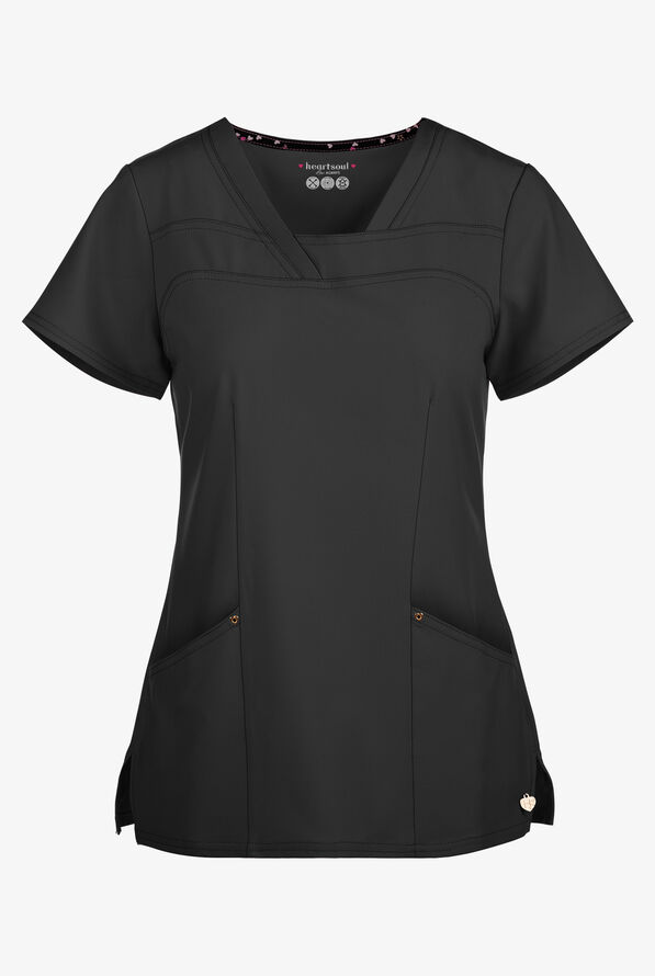 heartsoul Love Always Serenity VNeck Scrub Top, Stretch Scrubs