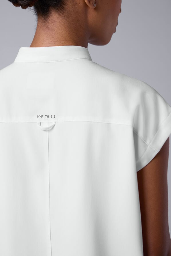 Hypothesis Women's Meta Oversized Dolman Sleeve Scrub Top - White - 5