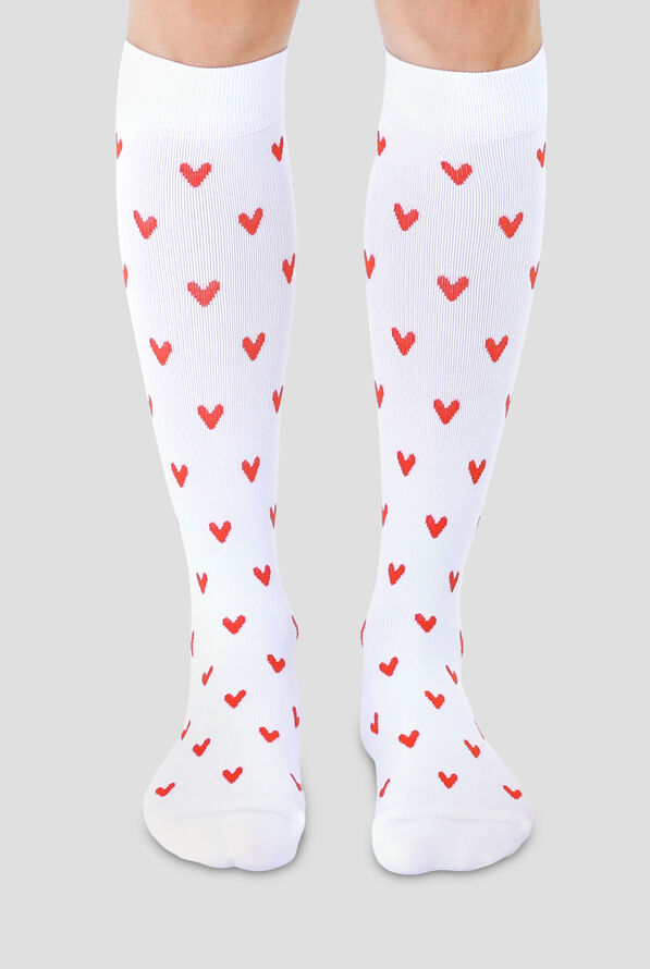 Living Royal Hearts Women's 15-20 mmHG Moderate Compression Socks - null - 1