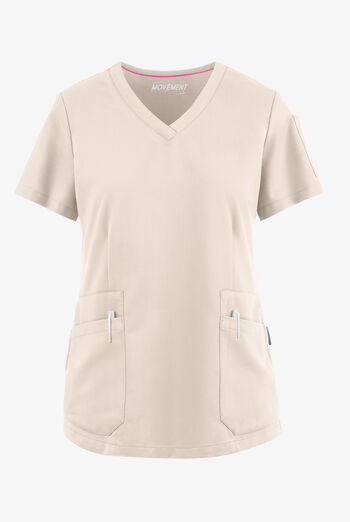 MOVEMENT by Butter-Soft STRETCH Antares Women's 6-Pocket V-Neck Scrub Top