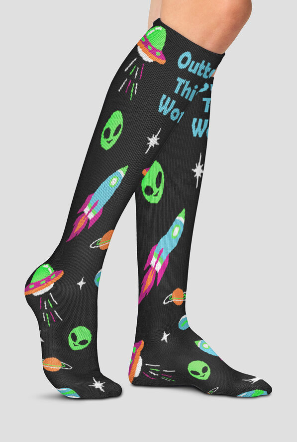 Calcetines de compresión Cherokee Outta This World Light Compression para mujer - 10-15 mmHG - null - 2