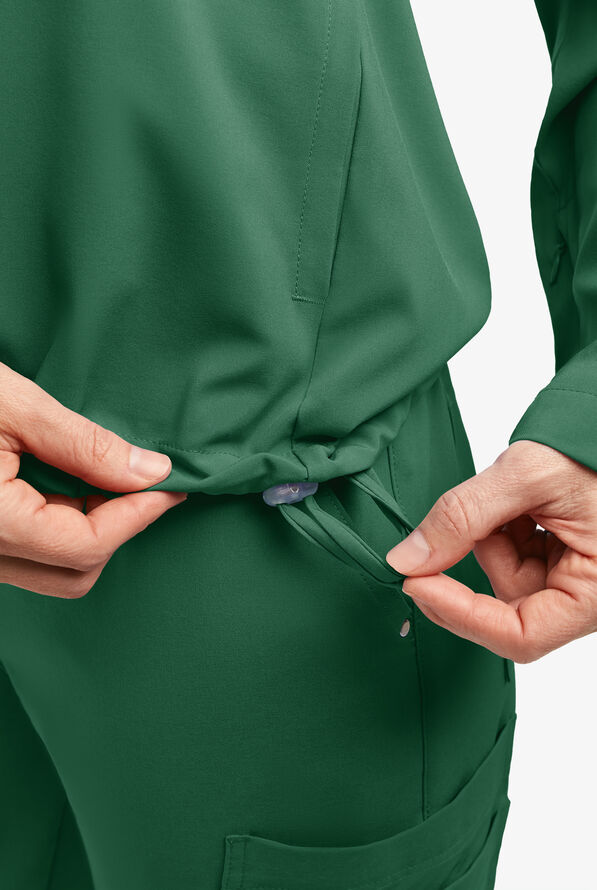 Easy STRETCH Billie Women’s 4-Pocket Pullover Scrub Hoodie - Hunter - 5