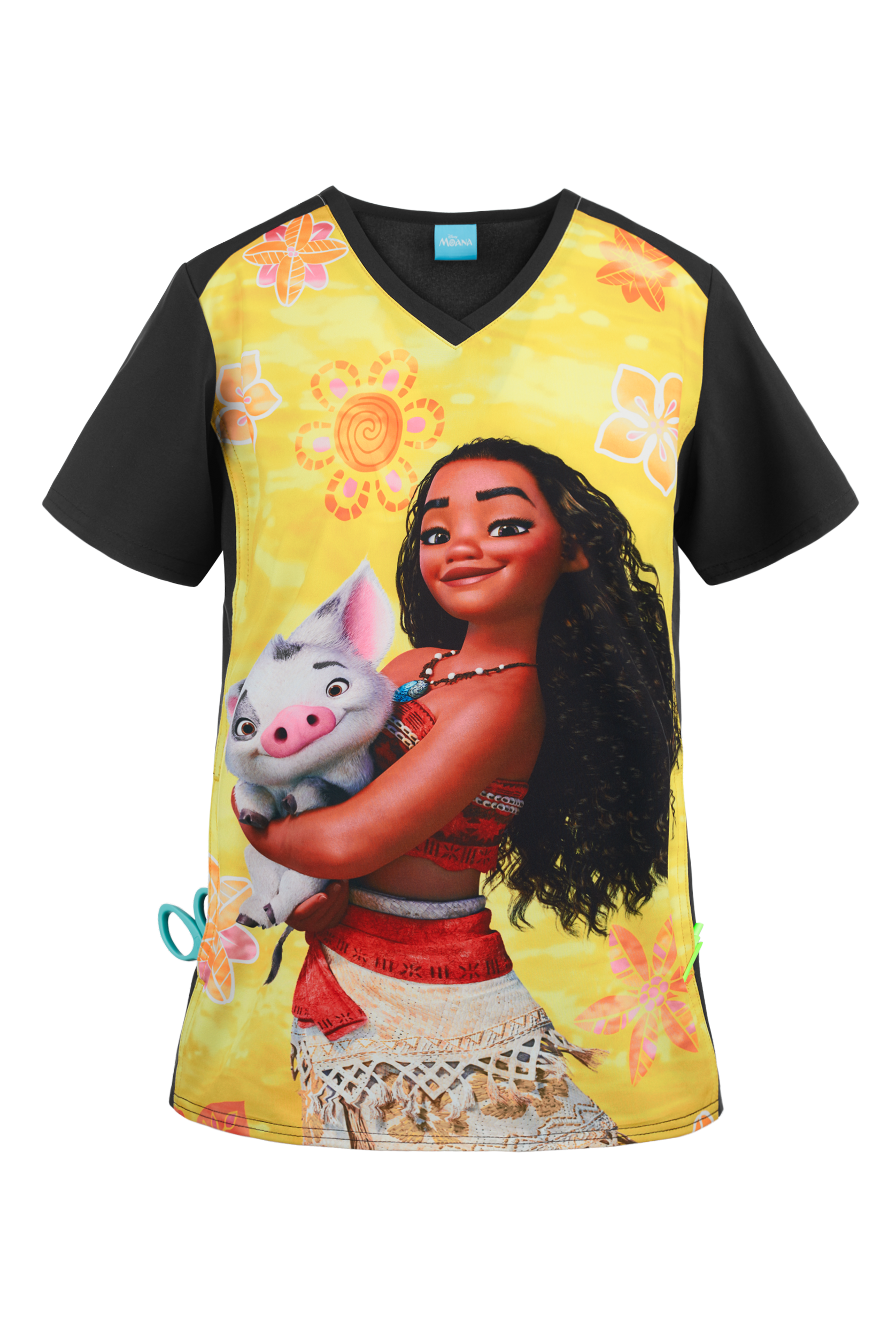 Blusa médica estampada Cherokee Tooniforms Disney My Pua, Uniformes Médicos  con Dibujos Animados