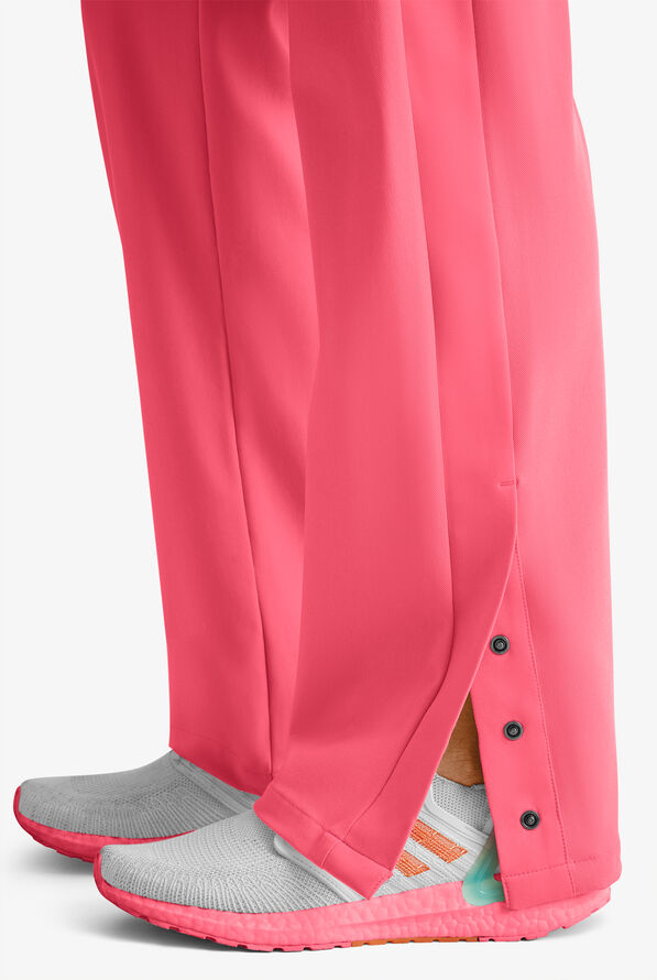 Pantalón médico Healing Hands Kori Texture Knit STRETCH con botones a presión y 6 bolsillos para mujer de edición limitada - French Pink - 3