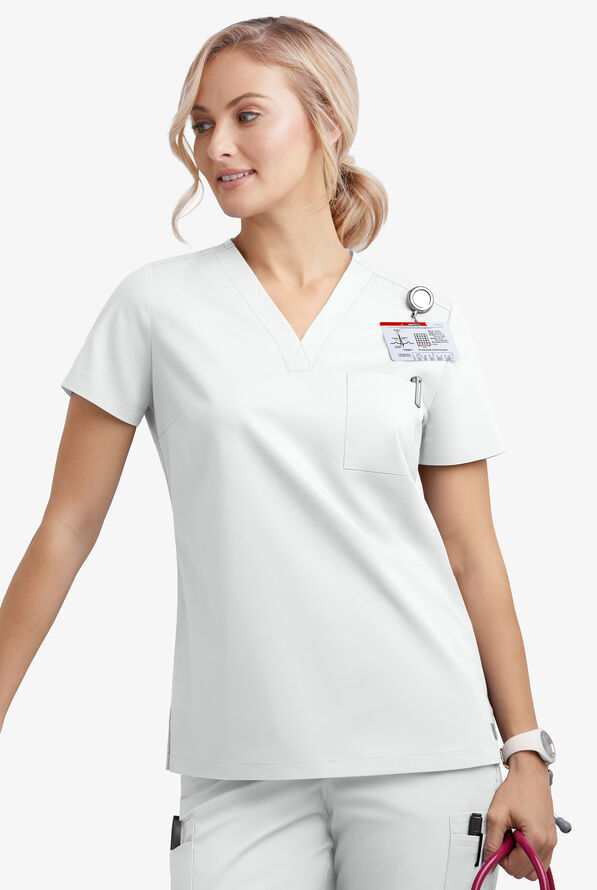 UA ButterSoft STRETCH Scrubs One Pocket Scrub Top, Nursing Scrubs