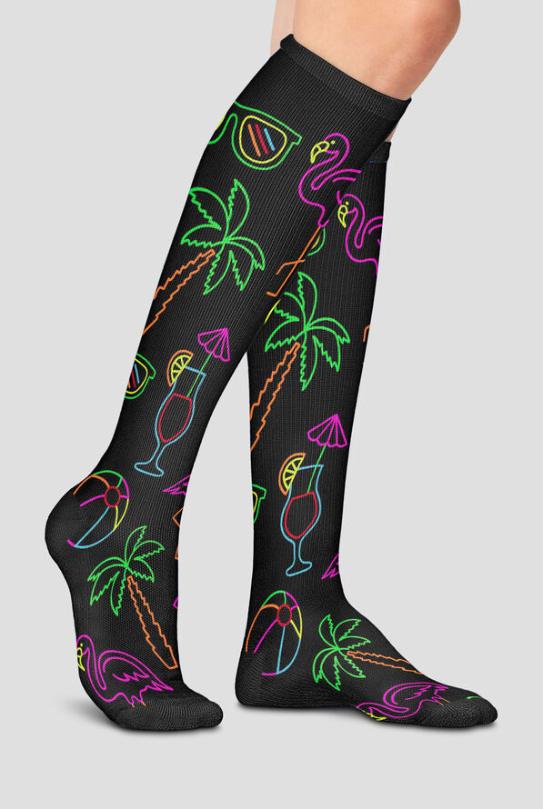 Cherokee Beachy Vibes Women's 10-15 mmHg Light Compression Socks - null - 3