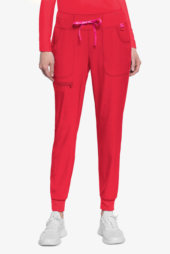 Med Couture Amp Women's 6-Pocket STRETCH Jogger Scrub Pant - Solar Flare - 1