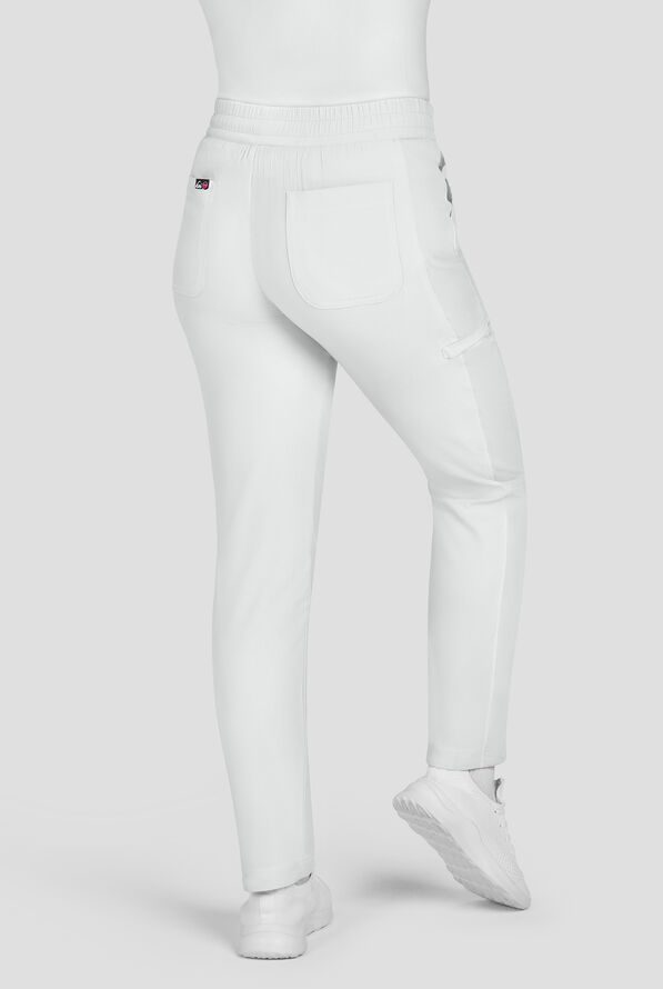Pantal&oacute;n m&eacute;dico koi Lite&trade; Chessa con piernas rectas y 6 bolsillos para mujer - White - 4