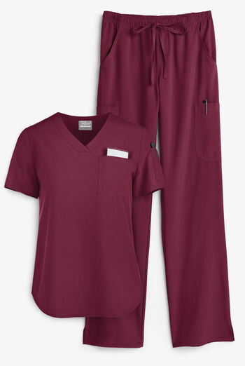 Tafford Active Stretch Women's 7-Pocket Scrub Set