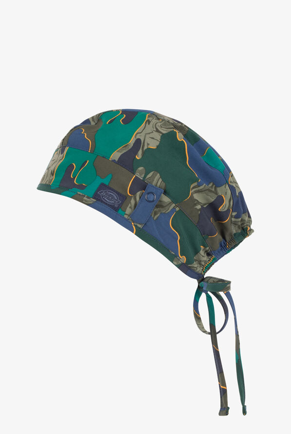 Gorro médico estampado Dickies Cut Out Camo STRETCH con lazos ajustables para hombre - null - 1