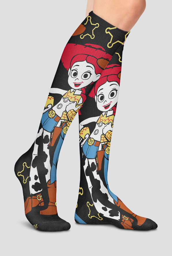 Tooniforms Cowboy Camaraderie Women's Wide Calf 10-15 mmHG Light Compression Socks - null - 3