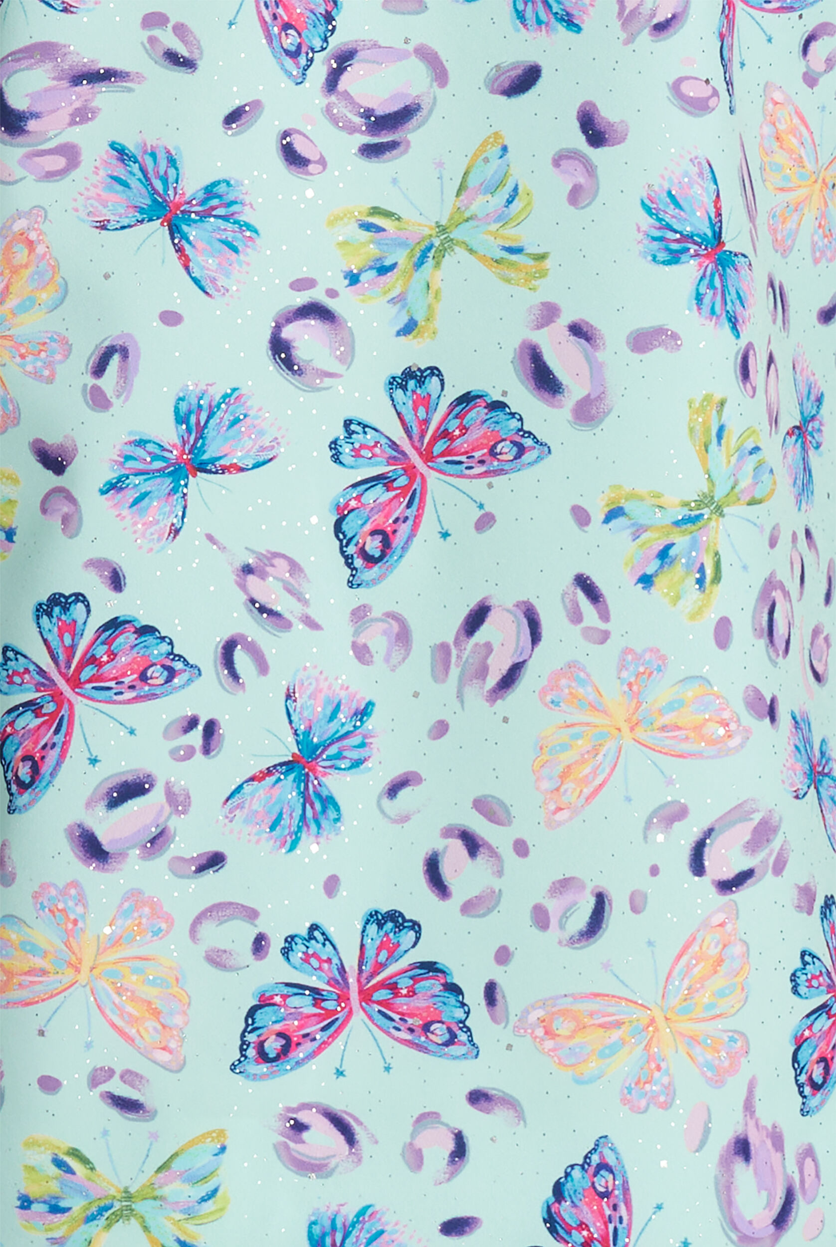 koi Lite Fashionflies Women's 2-Pocket V-Neck Print Scrub Top