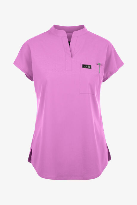 koi Basics Ari Women's 1-Pocket STRETCH Dolman Sleeve Mandarin Collar Scrub Top