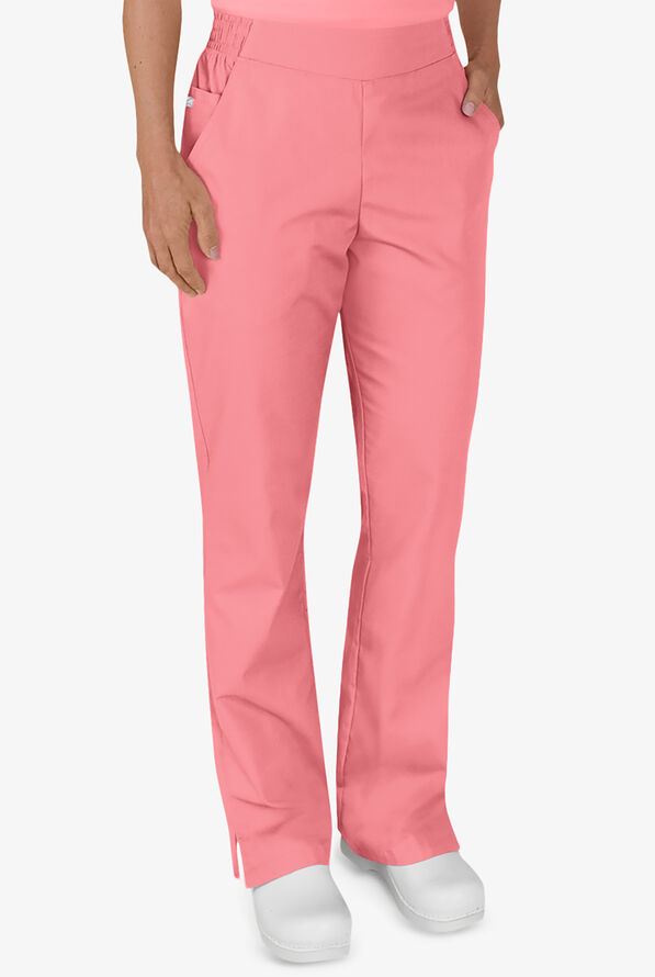 Pantal&oacute;n m&eacute;dico UA Butter-Soft STRETCH petite con el&aacute;stico en la cintura y 2 bolsillos para mujer - Guava Fizz - 1