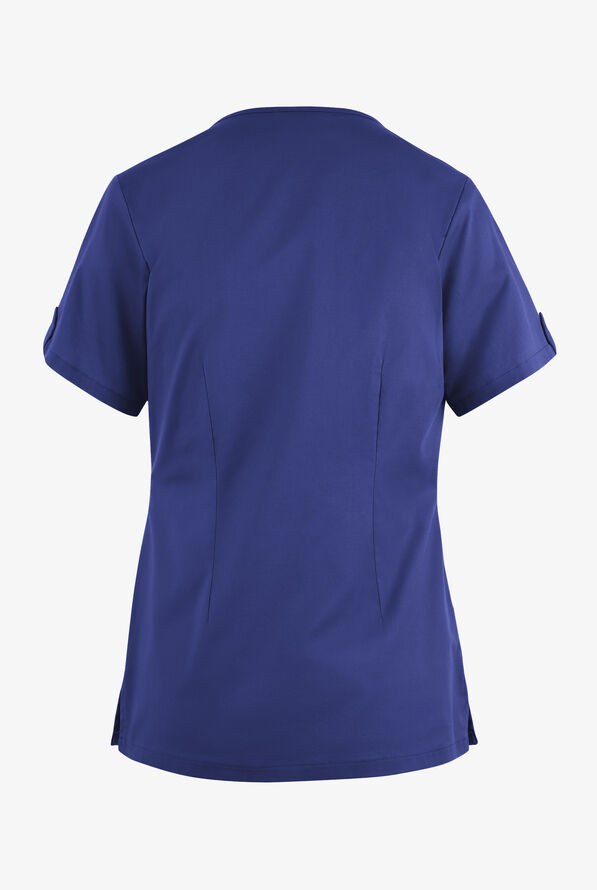 Butter-Soft STRETCH Women's 6-Pocket V-Neck Scrub Top - Galaxy - 4